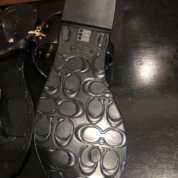 COACH NWT SANDALS BLACK JELLY Size-8 - Picture 5 of 6